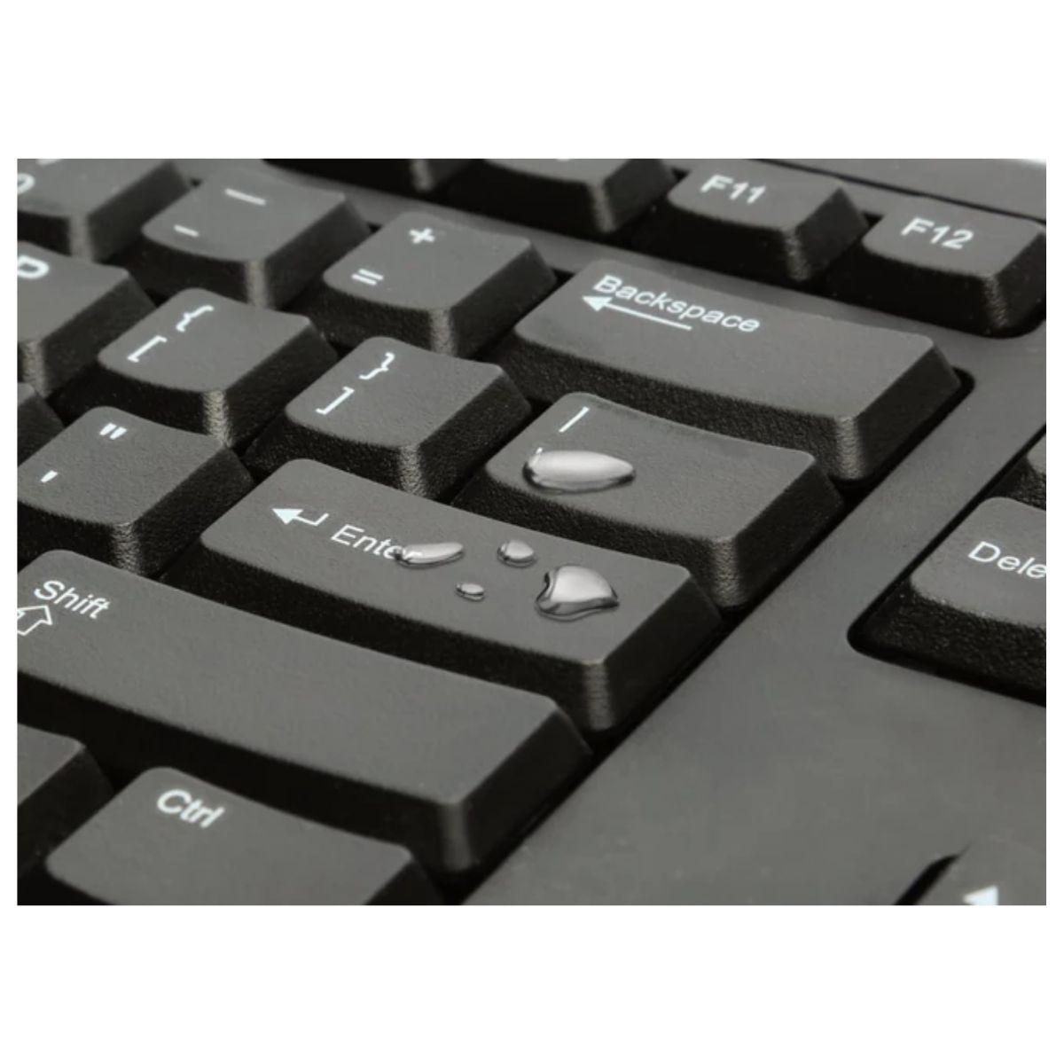 Teclado Kensington For Life Antiderrame USB Negro Español-3
