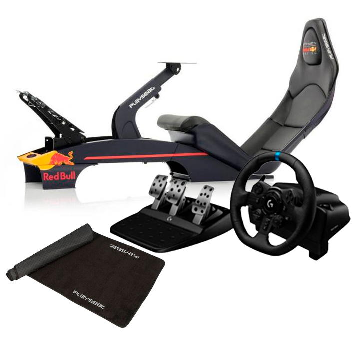 Simulador Playseat F1+Volante G923 Logitech PS y Alfombra-0