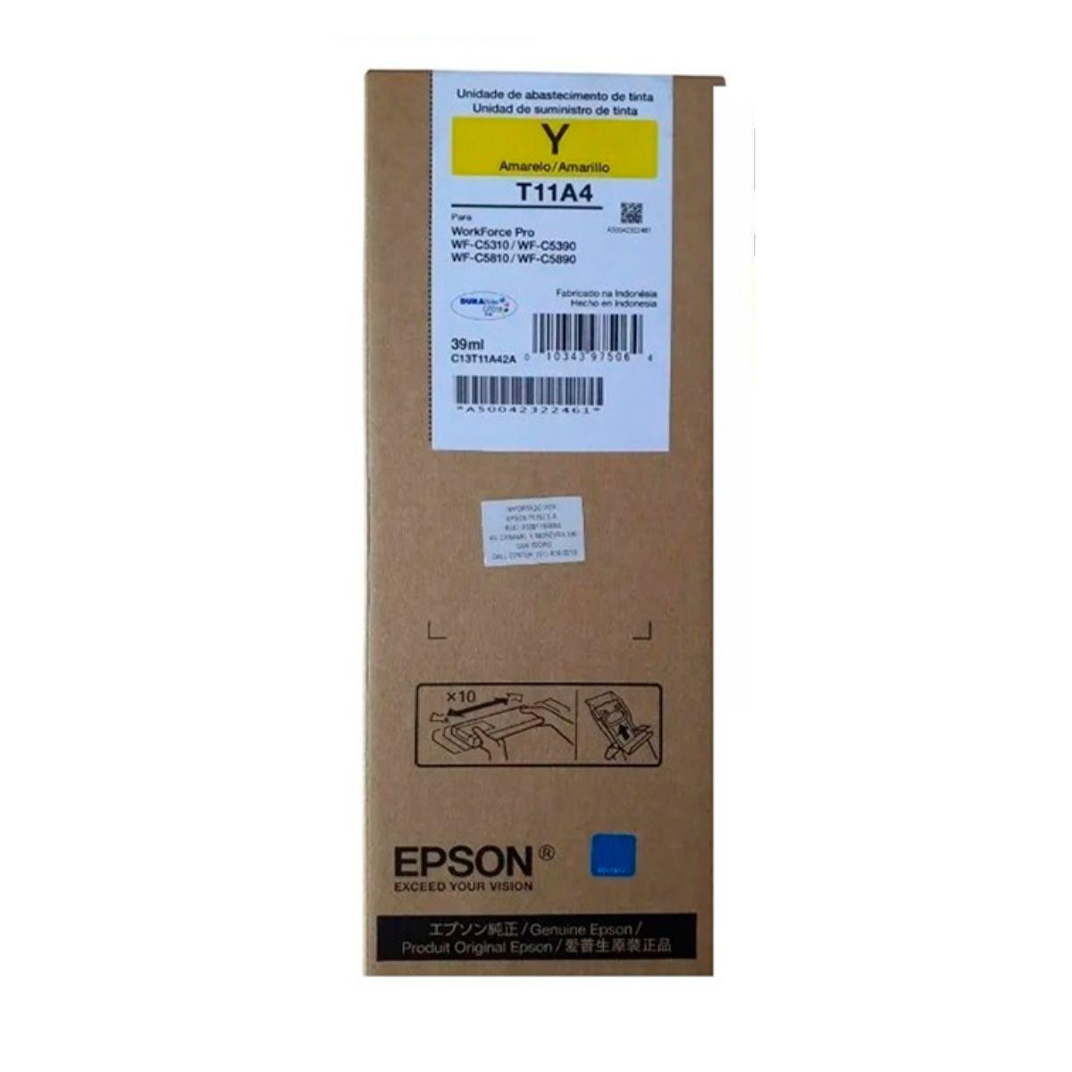Cartucho De Tinta Epson T11A4 Amarillo 39ML-2