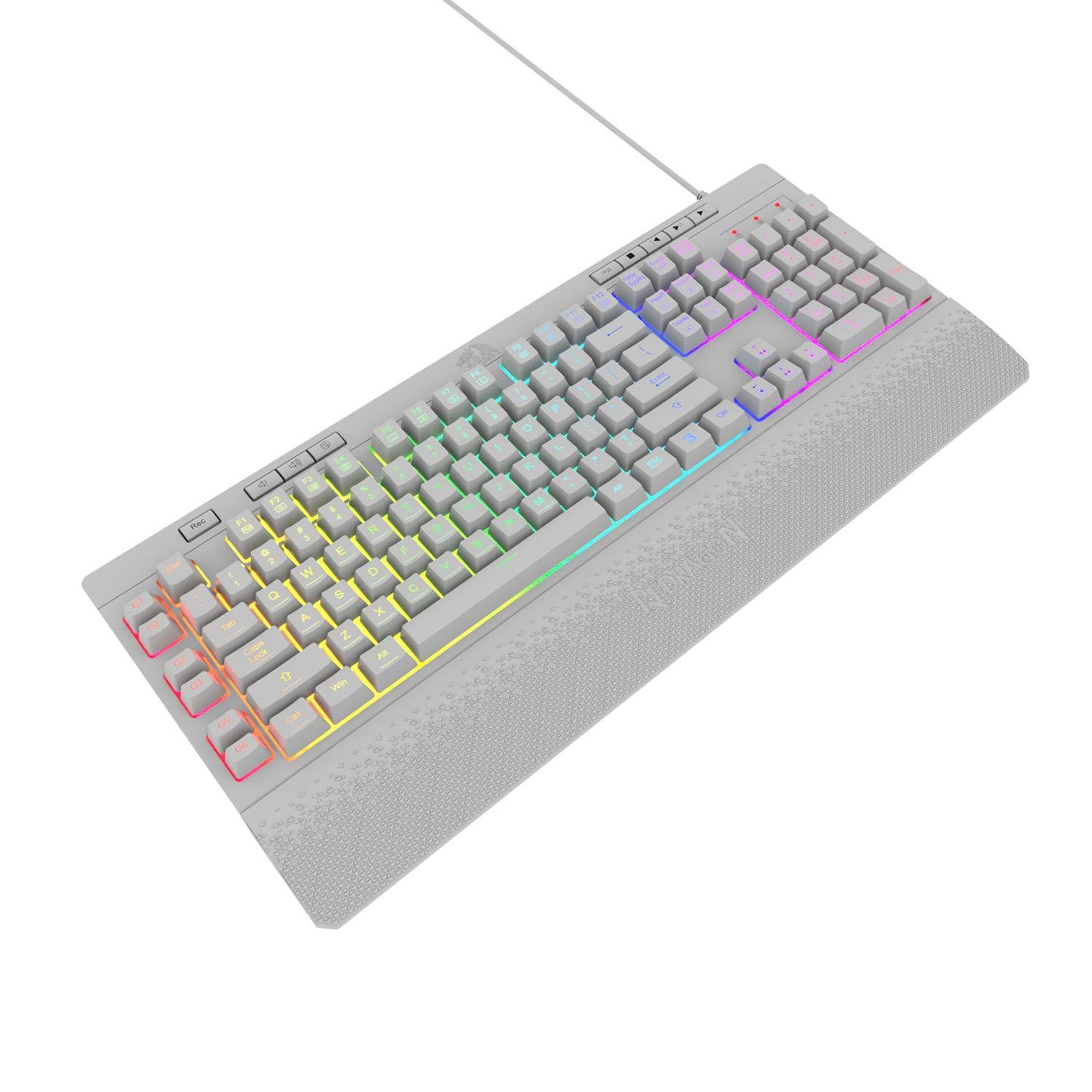Teclado Gamer Shiva K512-RGB Blanco Español-1