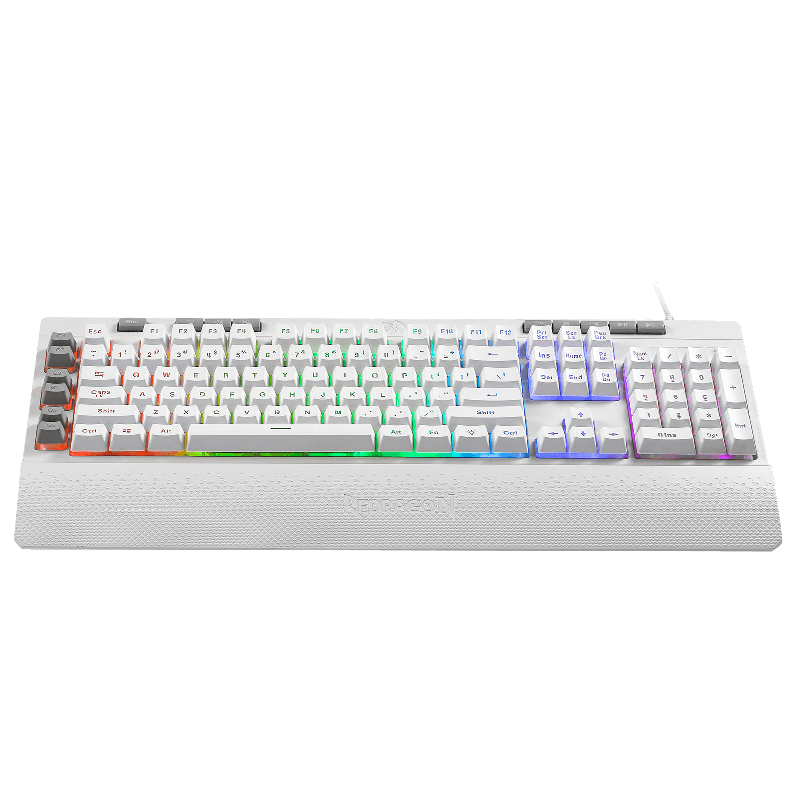 Teclado Gamer Shiva K512-RGB Blanco Español-2