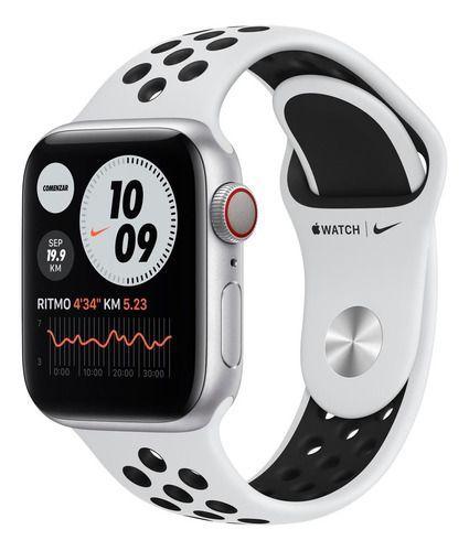 Apple Watch Nike (gps + Cellular) Series 6 40mm Silver -0