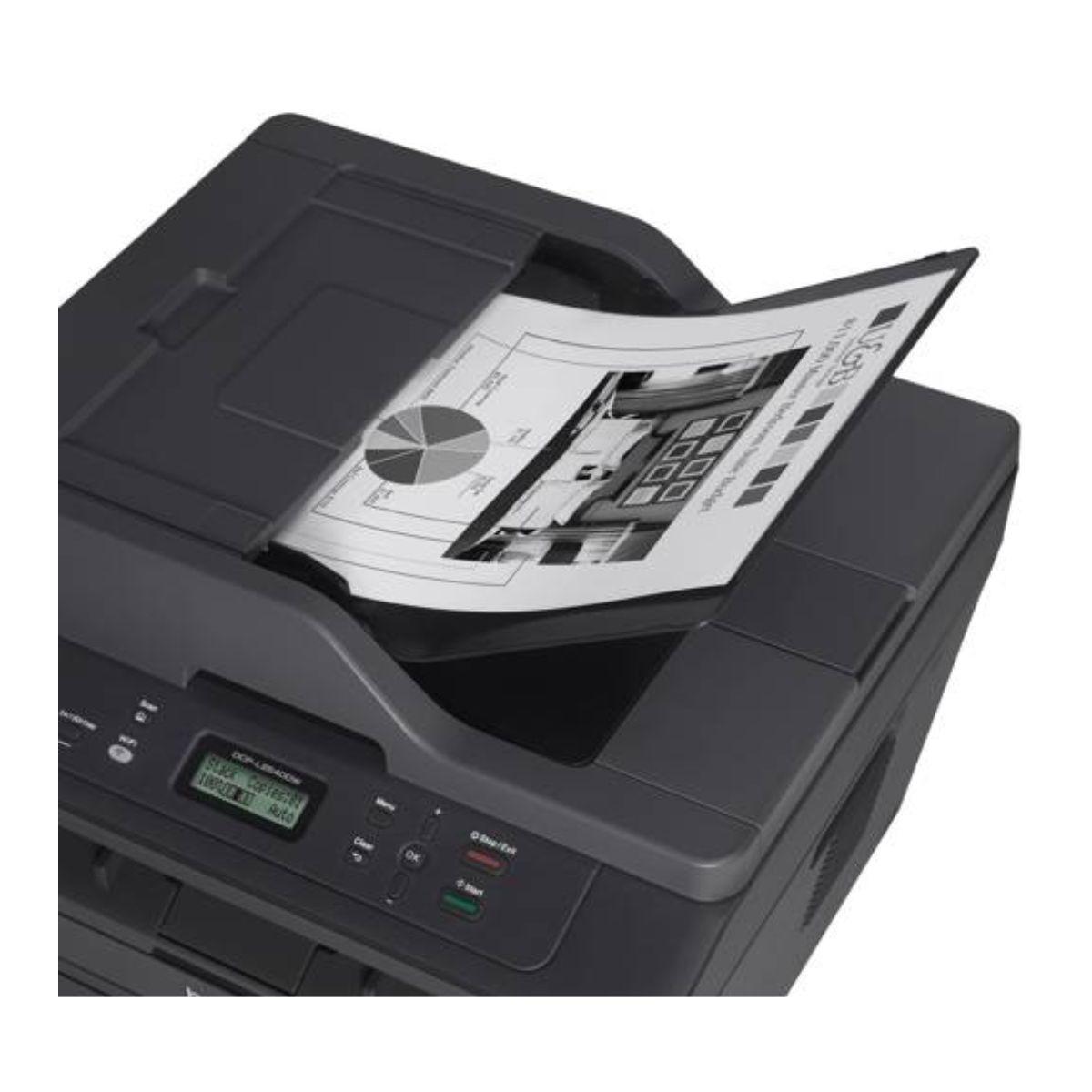 Impresora multifuncional láser dcp-l2540dwtn mono wifi-2
