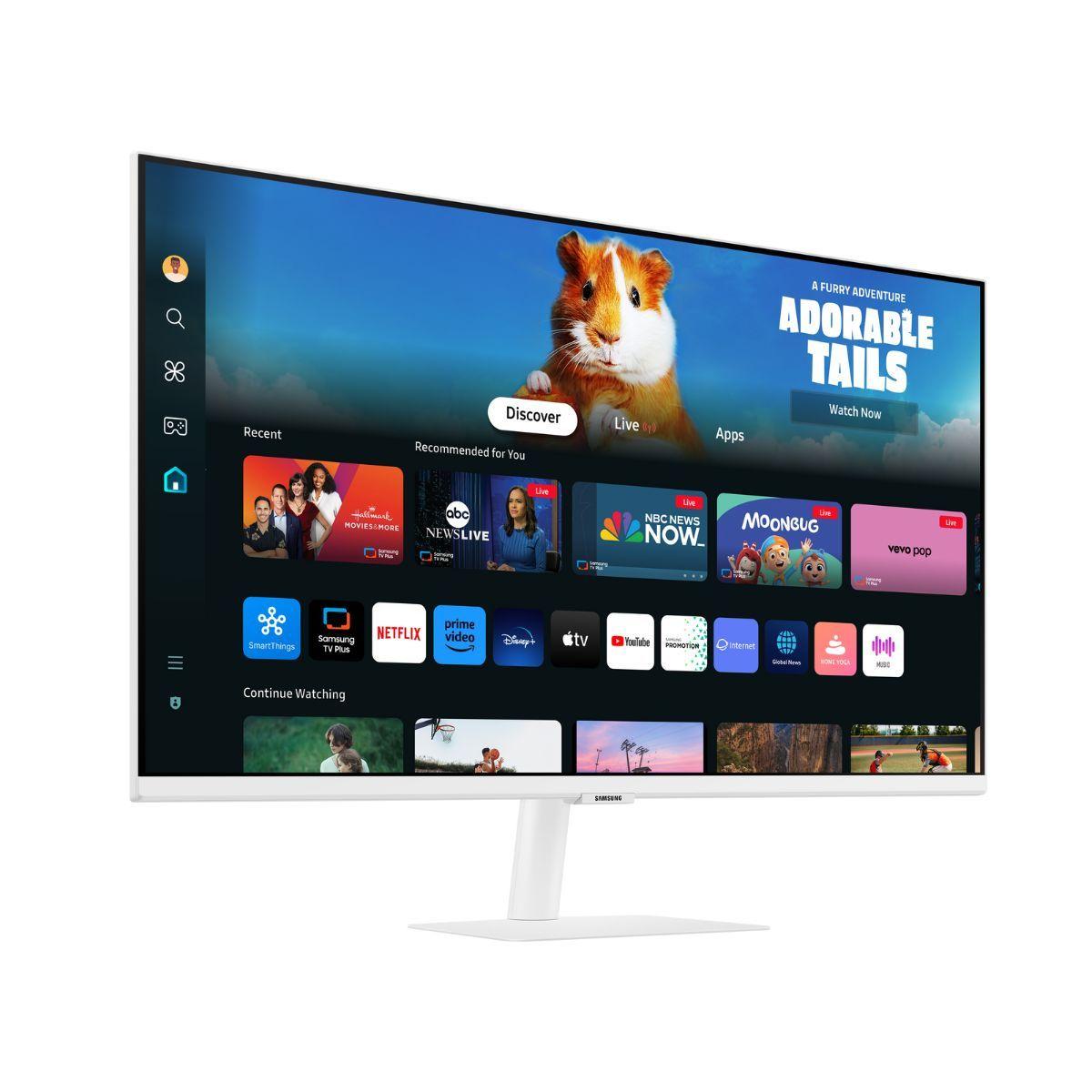 Monitor plano Samsung M5 27”, FHD, 60Hz, 4ms-1