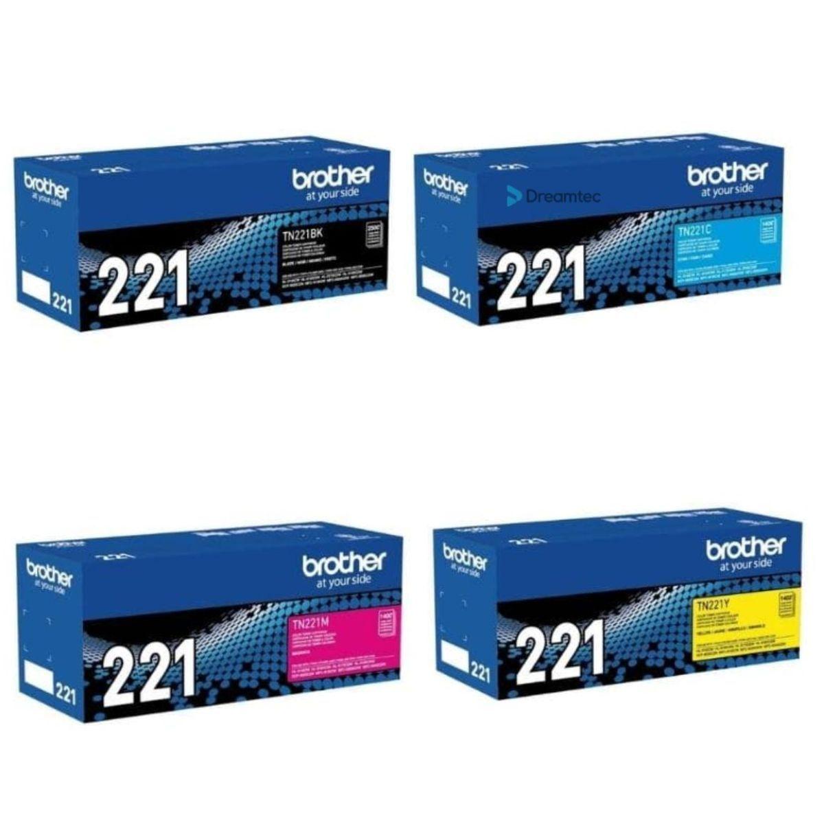 Pack de toner TN-221 4 CMYK-0
