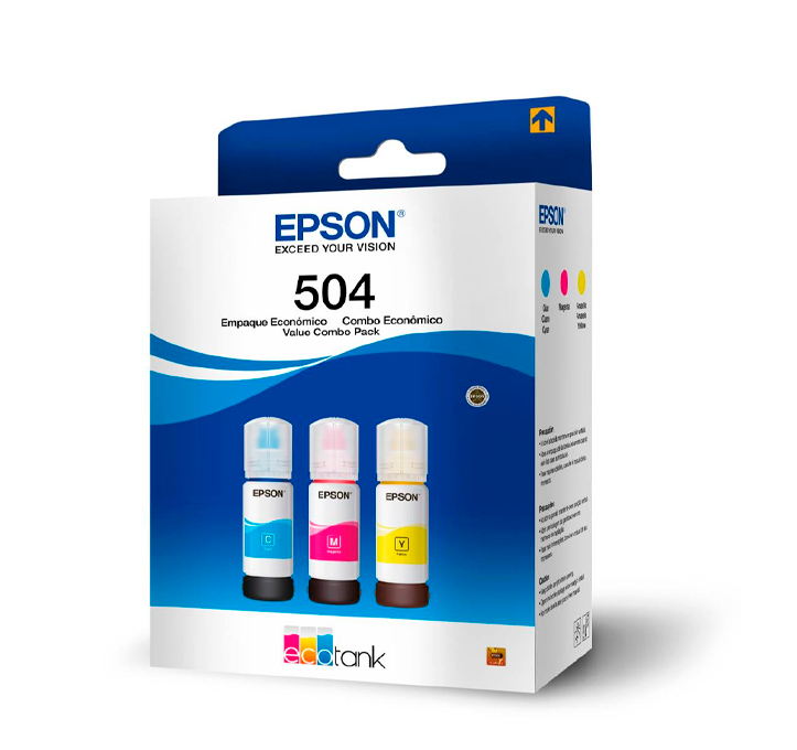 Tinta Epson T504 Pack Color Cian Magenta Amarillo-1
