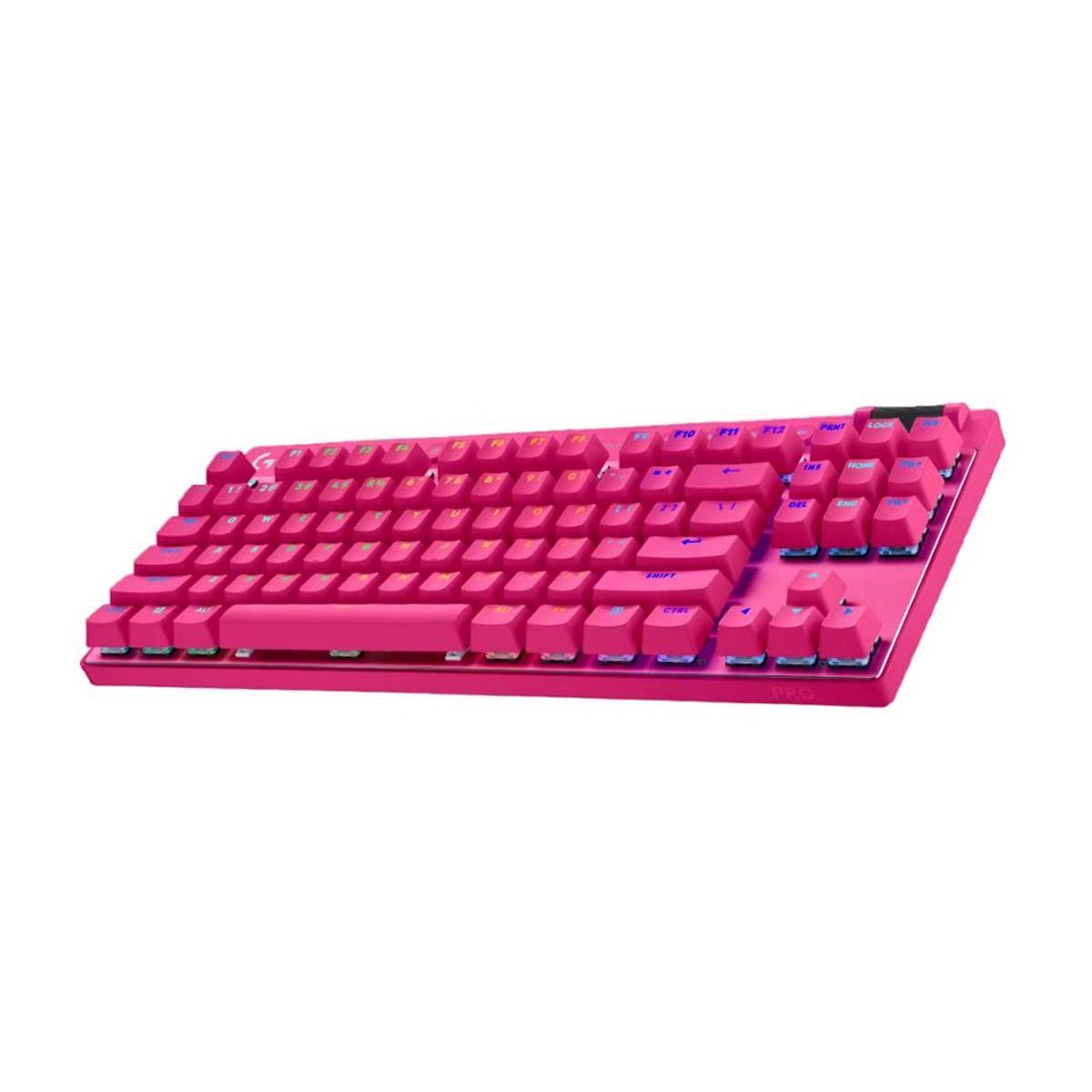 TECLADO LOGITECH PRO X TKL LIGHTSPEED MAGENTA-1