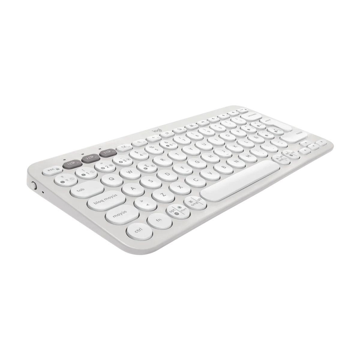 TECLADO LOGITECH PEBBLE 2 K380 BLANCO-1