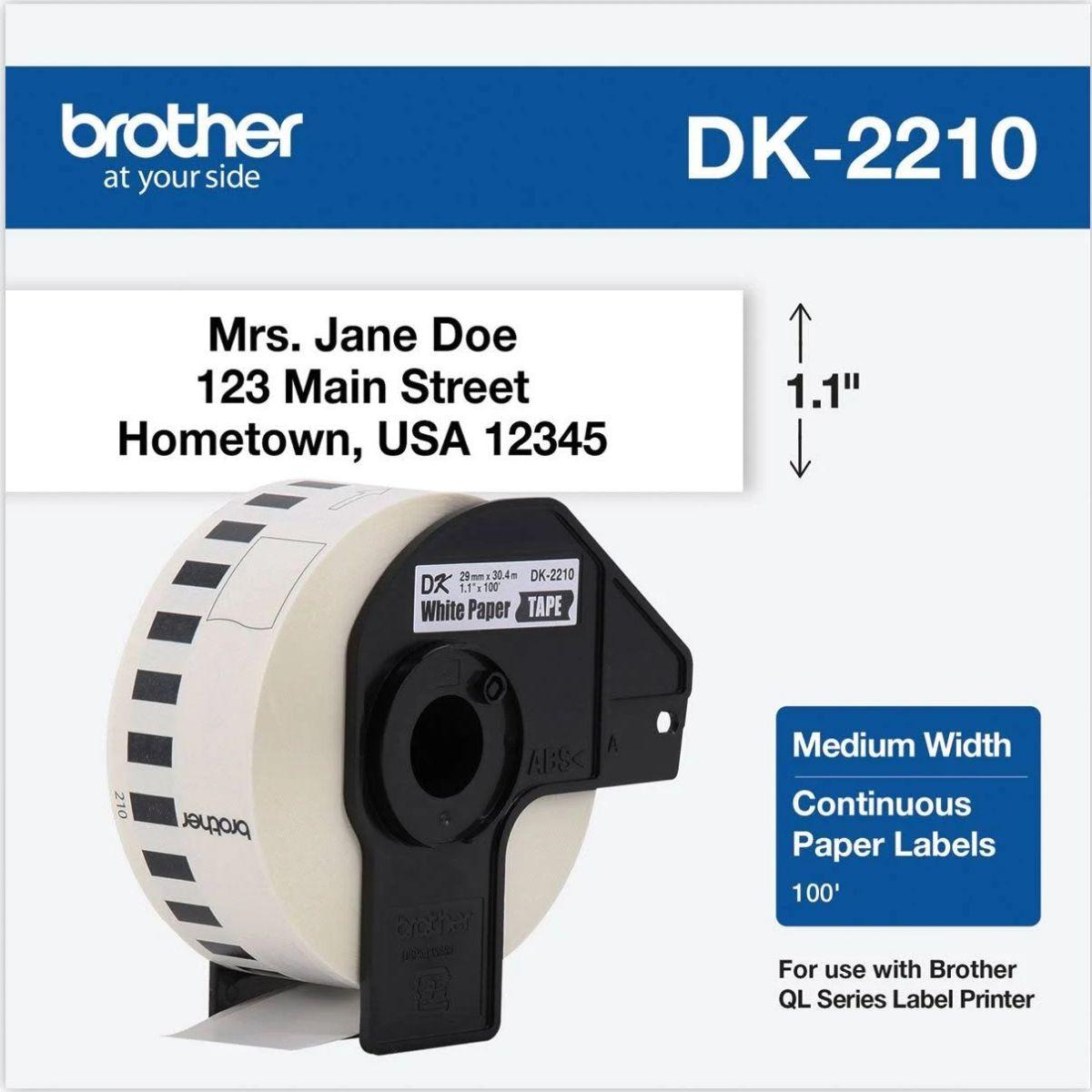 ETIQUETA BROTHER CINTA DE PAPEL PARA QL550-2
