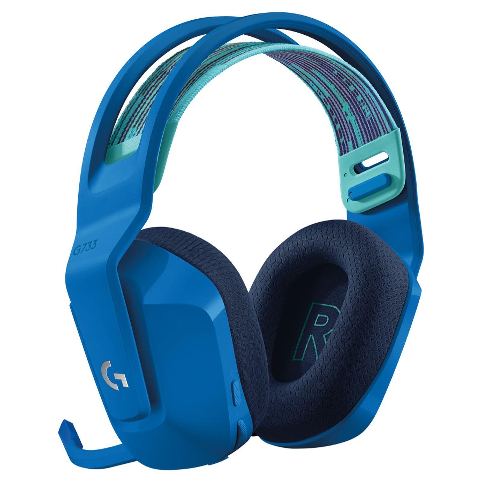 Audífonos Gamer Inalámbricos G733 Con Micrófono Azul-1