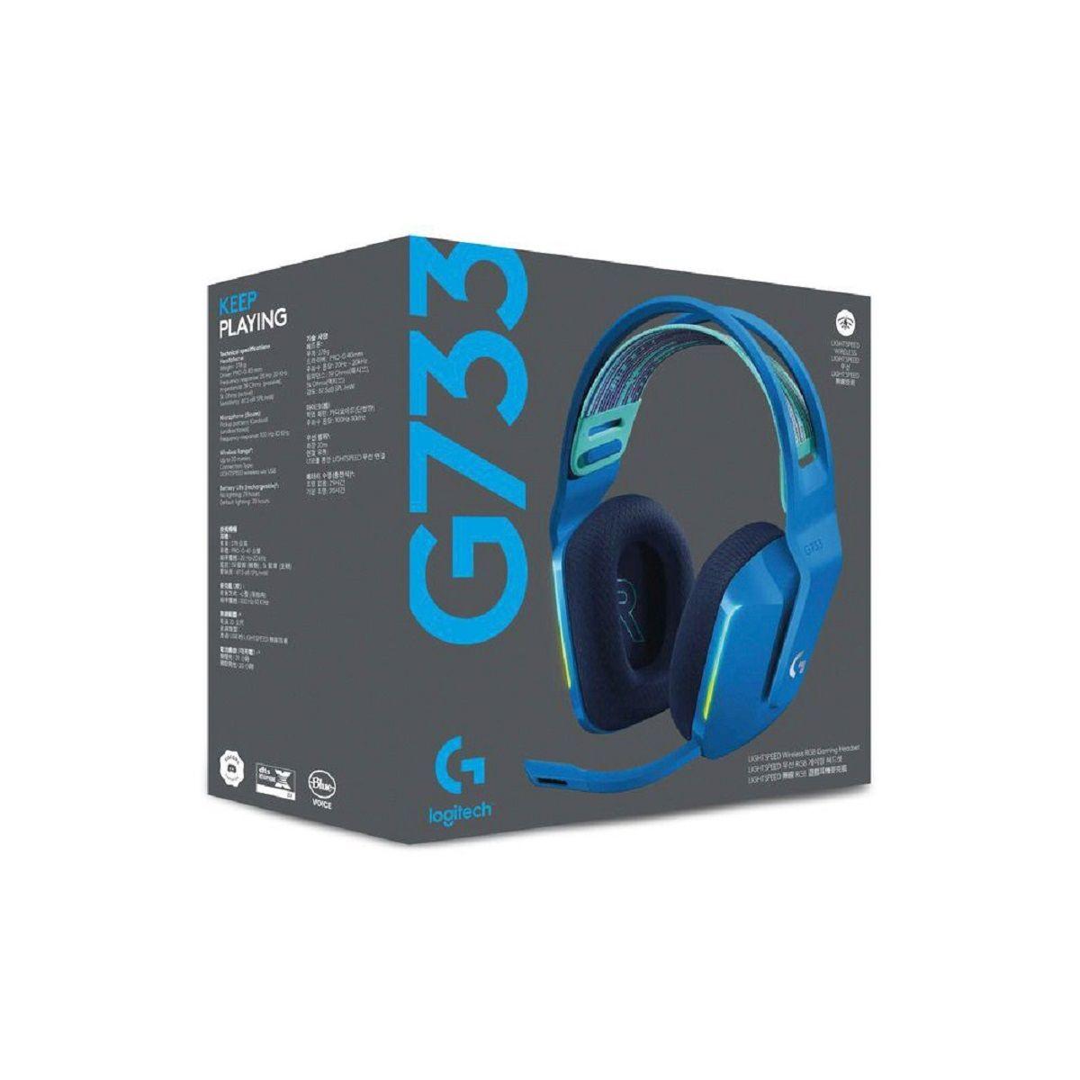 Audífonos Gamer Inalámbricos G733 Con Micrófono Azul-5