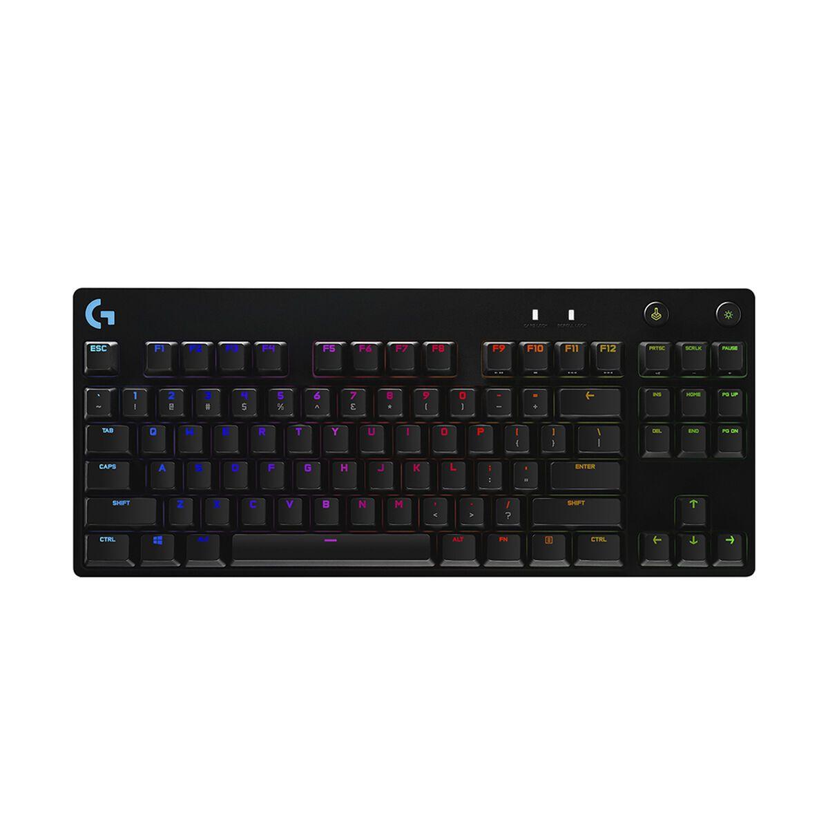 Teclado Gamer Pro X En Inglés Negro Alámbrico-0