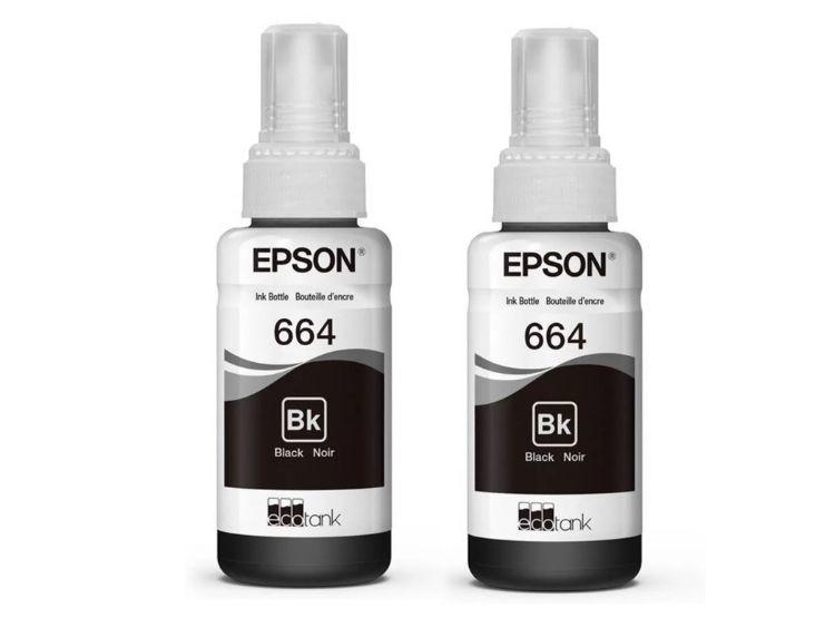 Botella de tinta T664 Pack 2 Unidades Negro-0