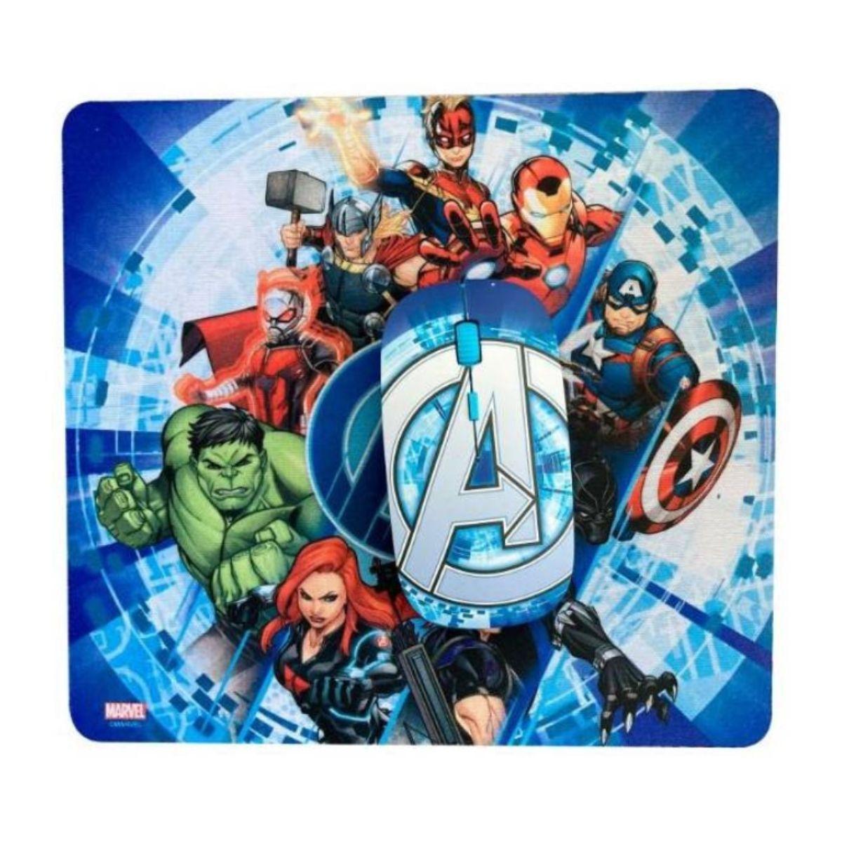 Kit Disney Marvel Avengers 2 Mouse Pad Y Mouse-1