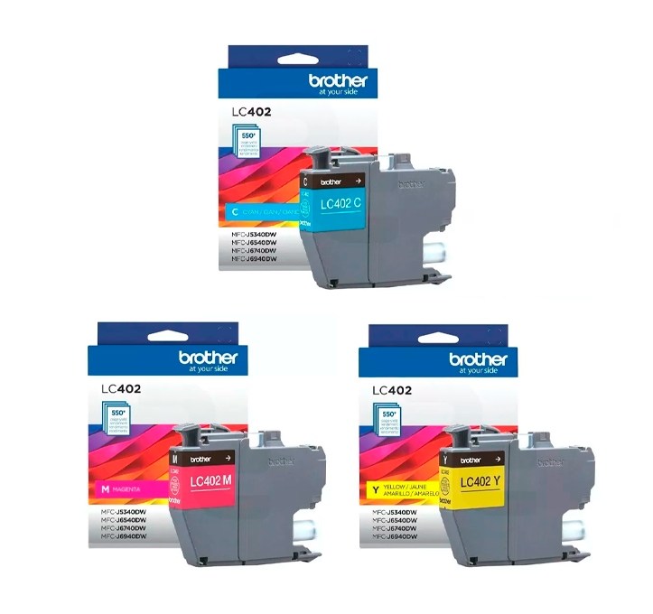 Tinta Original Brother LC402  C M Y Pack MFC-J6749DW-0