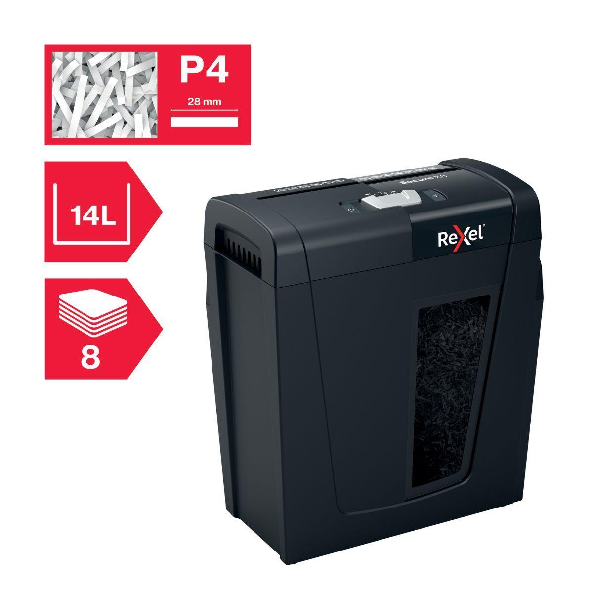 Trituradora De Papel Rexel Secure X8 14Litros-3