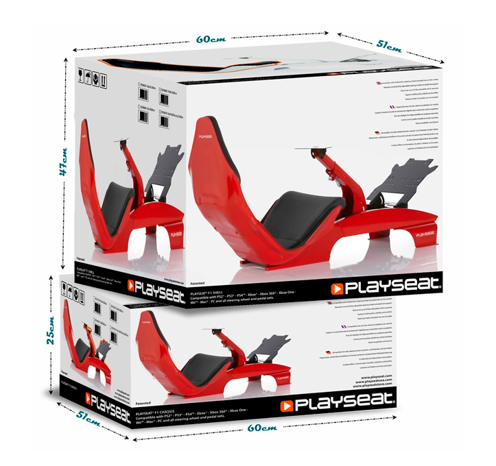 Simulador Cockpit Playseat Pro Formula 1 Rojo-3