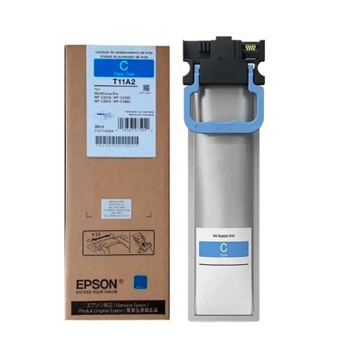 Bolsa De Tinta Epson T11A2 Color Cyan 39 ml-1