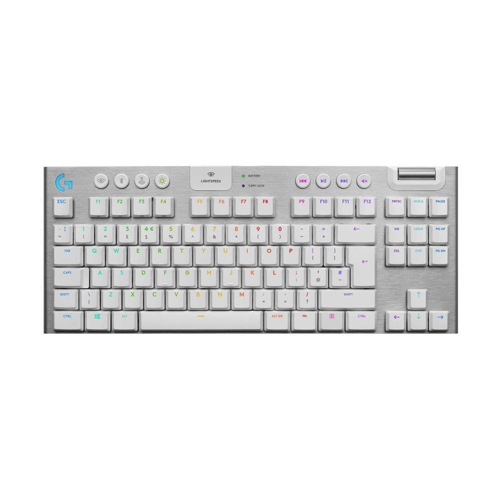 Teclado Mecánico Gamer G915 TKL RGB Inalámbrico Blanco-0