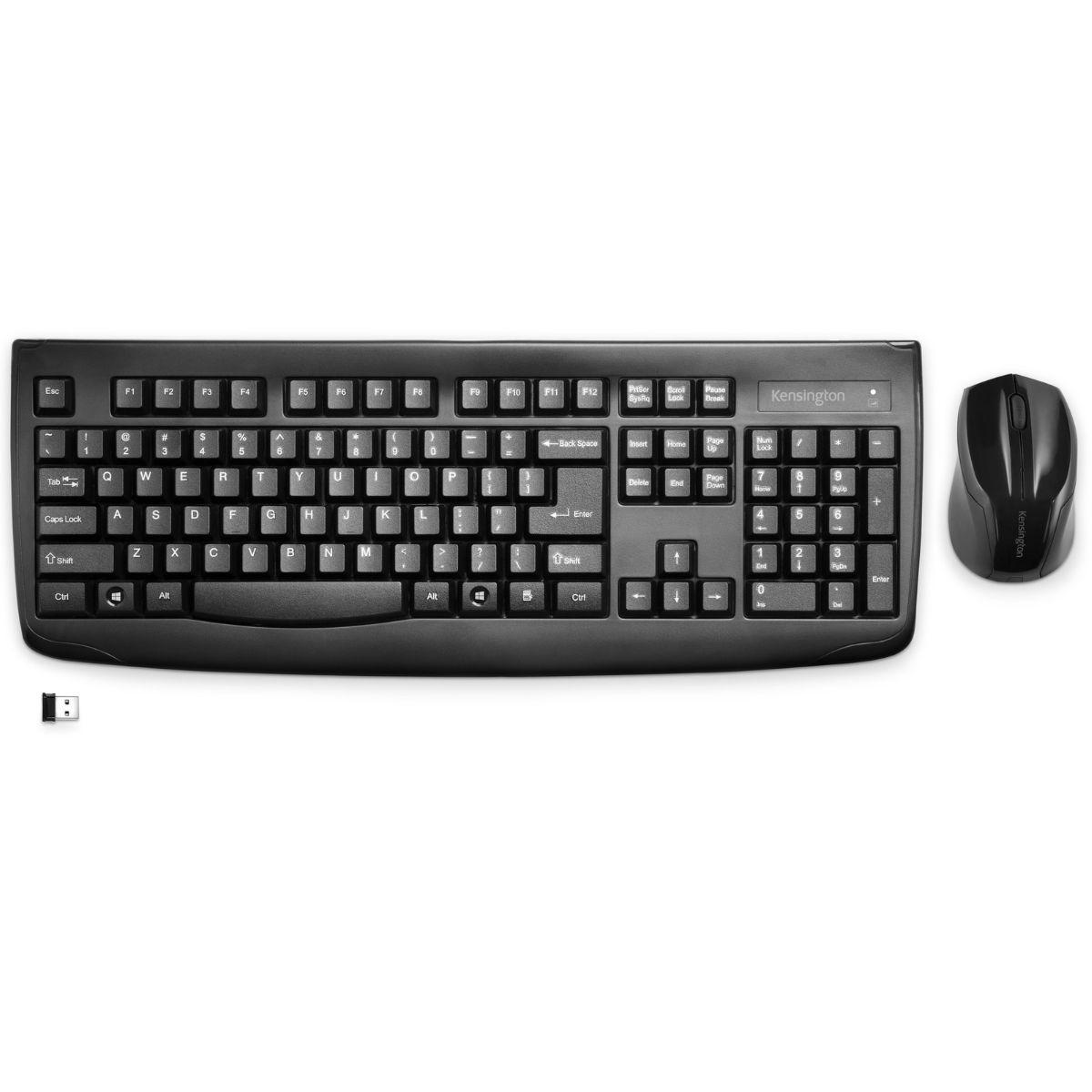 Teclado Y Mouse Kensington Set Pro Fit Inalámbrico Negro-1