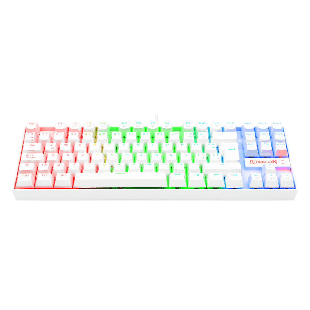 Teclado Gamer Alambrico Kumara K552W-RGB Blanco-3