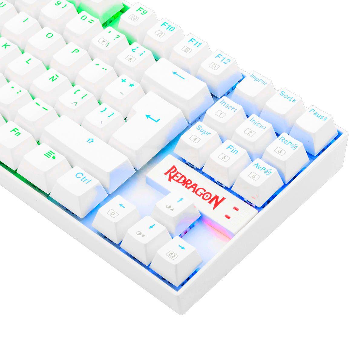 Teclado Gamer Alambrico Kumara K552W-RGB Blanco-4
