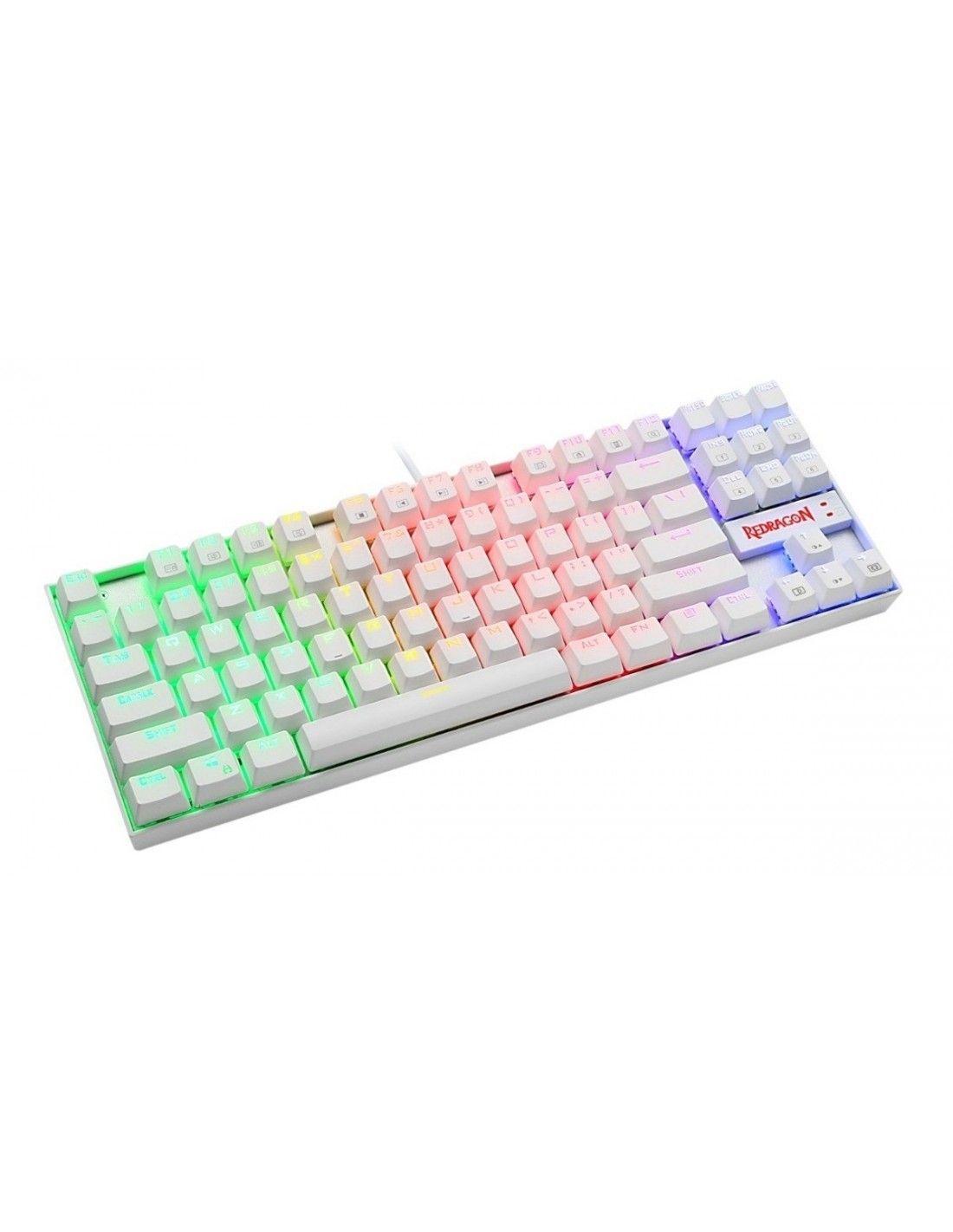 Teclado Gamer Alambrico Kumara K552W-RGB Blanco-5