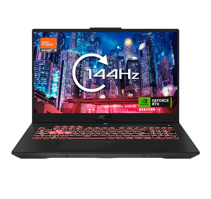 Notebook Gamer Asus TUF A17 Ryzen 9 16GB RAM 512GB RTX4070-0