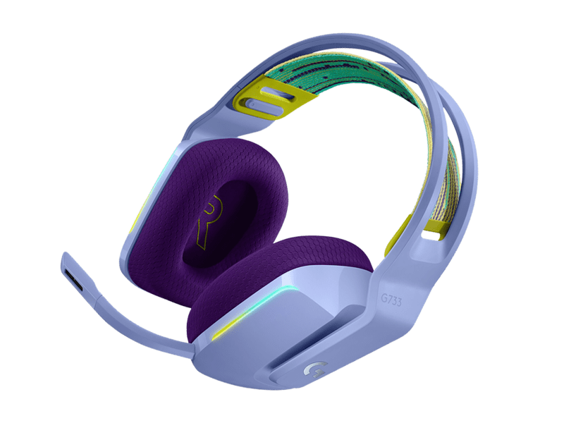 Audífonos Gamer Inalámbricos G733 Con Micrófono Lila-2