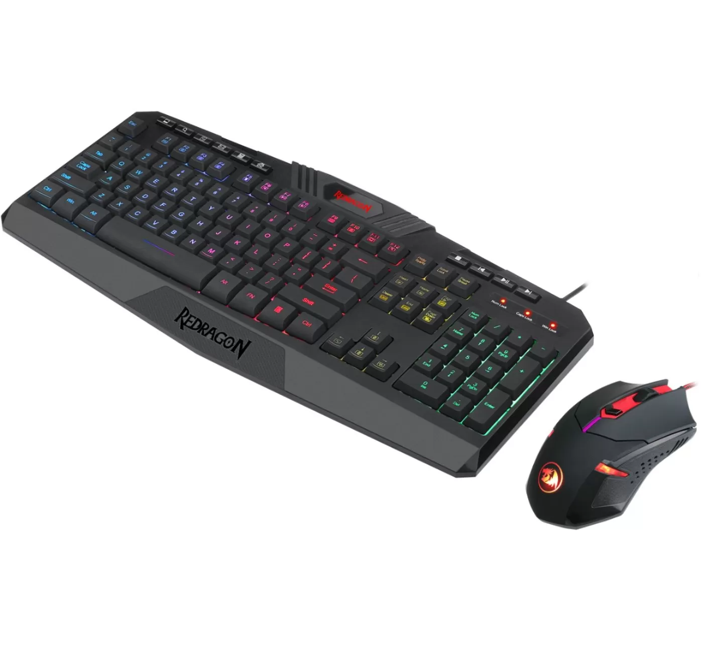 Teclado Redragon Harpe + Mouse Centrophorus S101-3-2