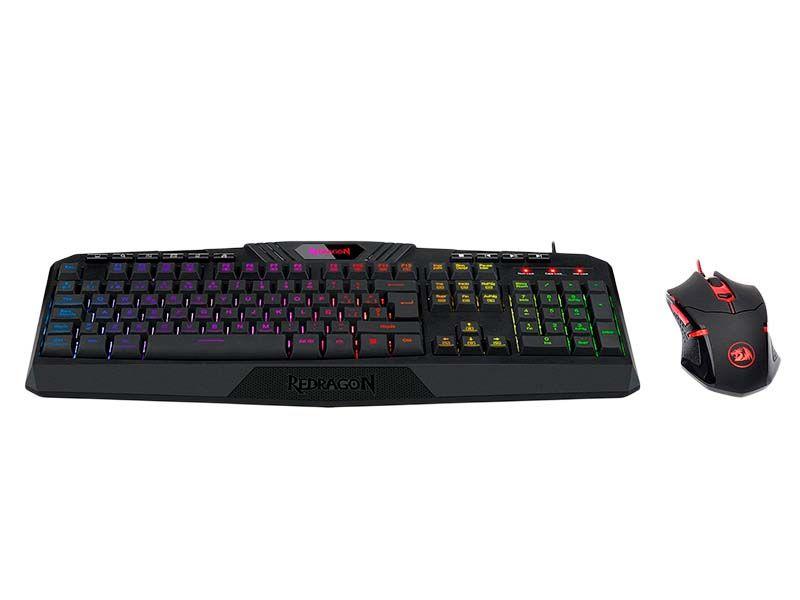 Teclado Redragon Harpe + Mouse Centrophorus S101-3-4