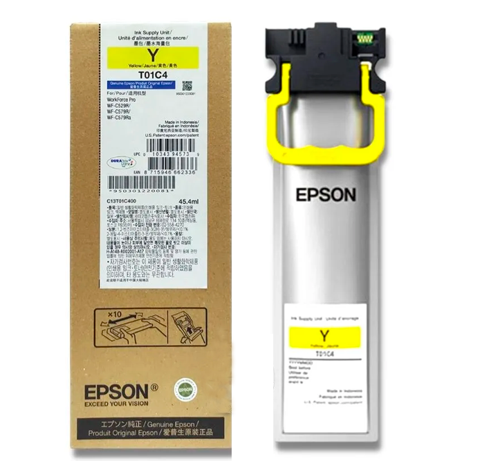 Tinta Epson T01C4 Amarillo impresoras WorkForce Pro C579R-0