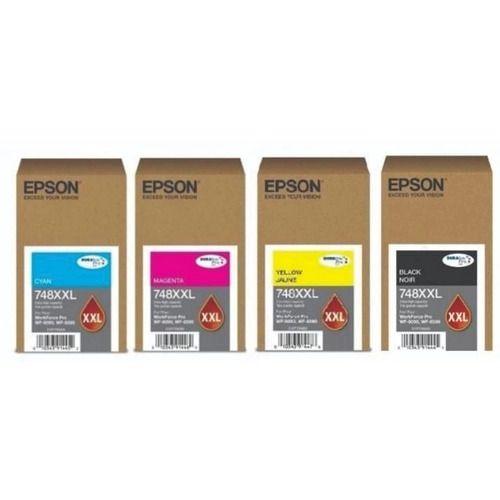 Pack De Tintas Epson 748xxl Impresoras Workforce 6090/6590-1