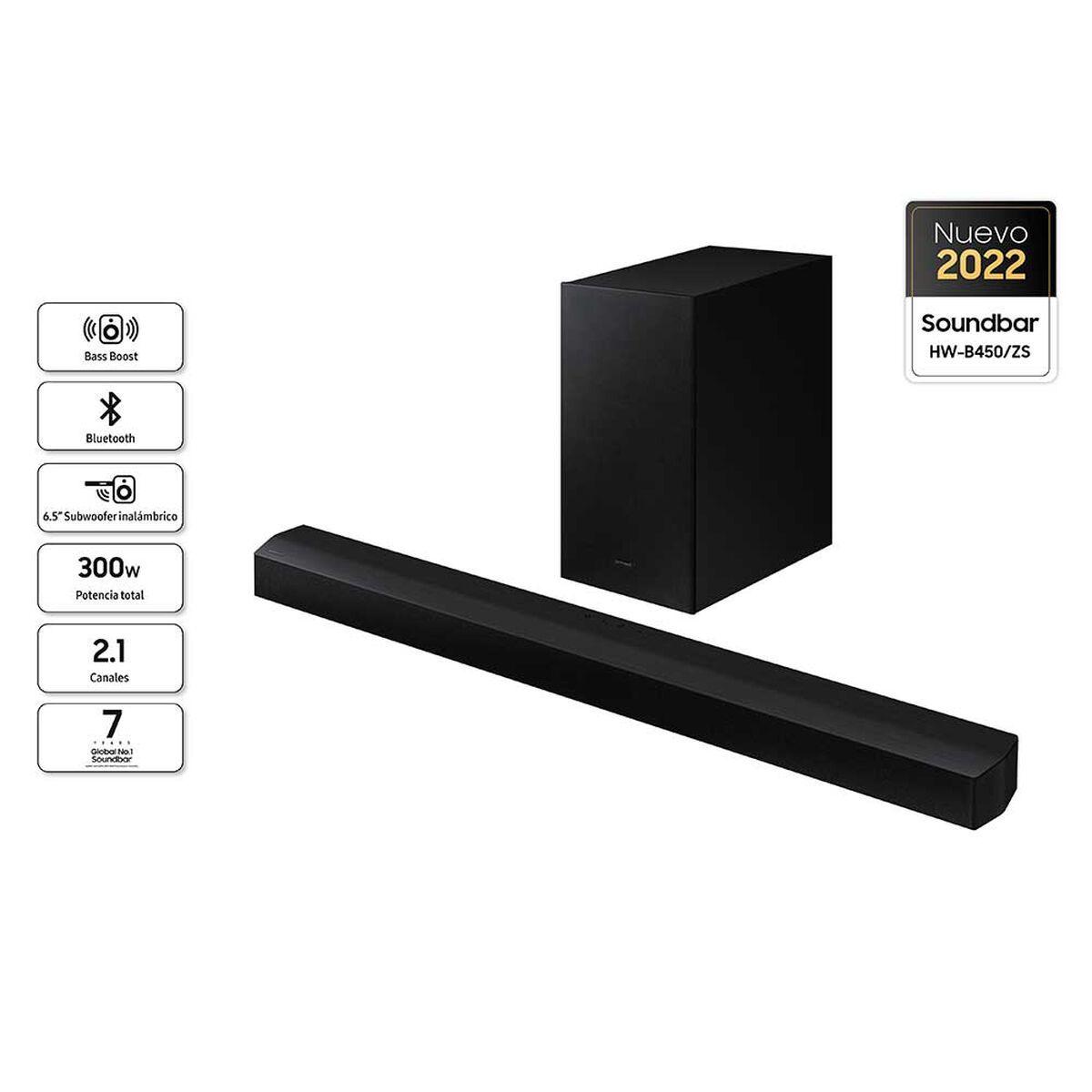 Soundbar Samsung HW-B450 Subwoofer incluido 2.1 300W-0