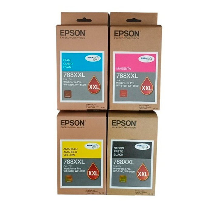 Pack Completo de Tintas Epson T788XXL WF5190 WF5690-0