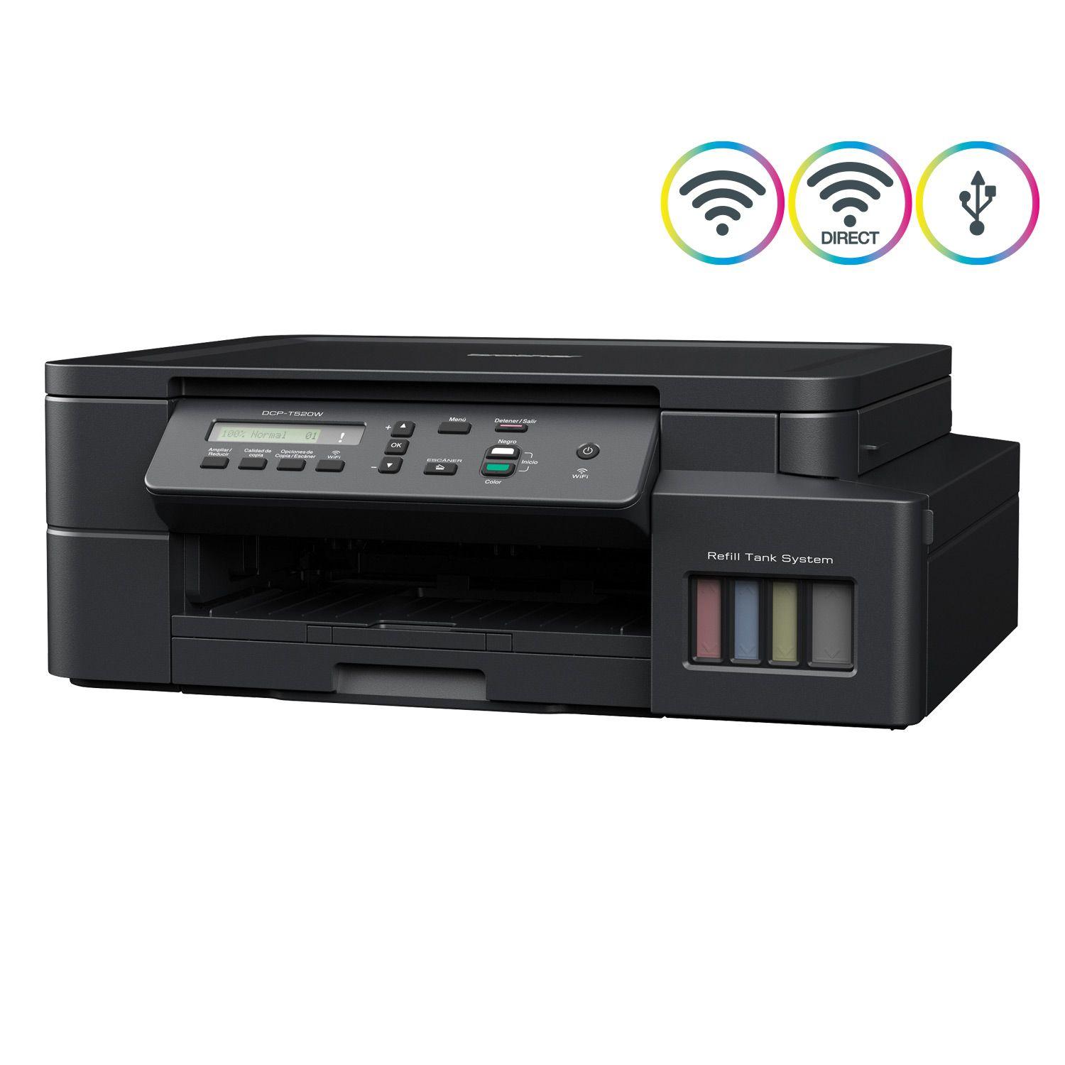 Impresora Multifuncional Wifi T520w Inkbenefit Tank-1