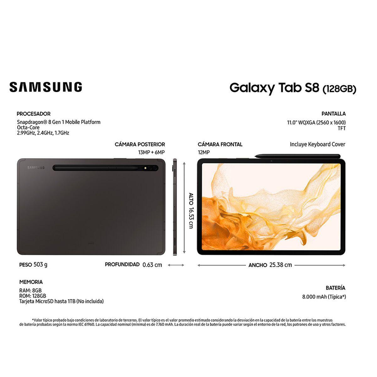 Tablet Galaxy TAB S8 8GB 128GB 11" Graphite-4