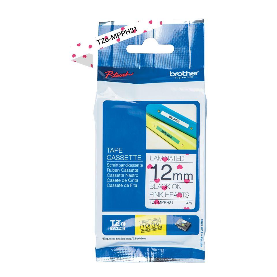 Etiquetas TZe-MPPH31 12MM-3