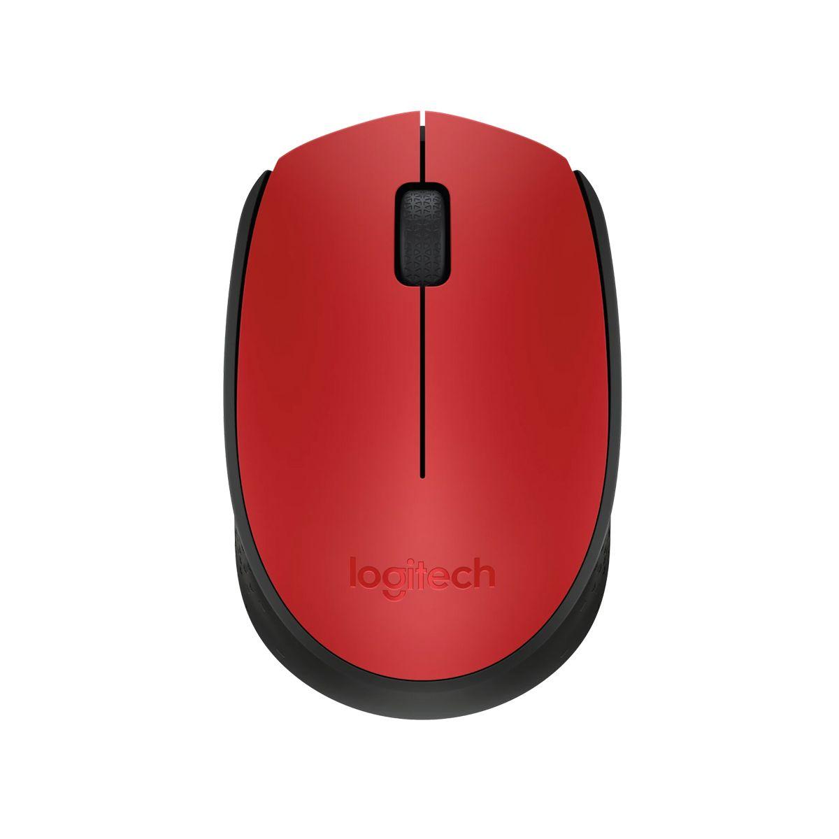 MOUSE LOGITECH M170 COLOR RED CLAMSHELL-0