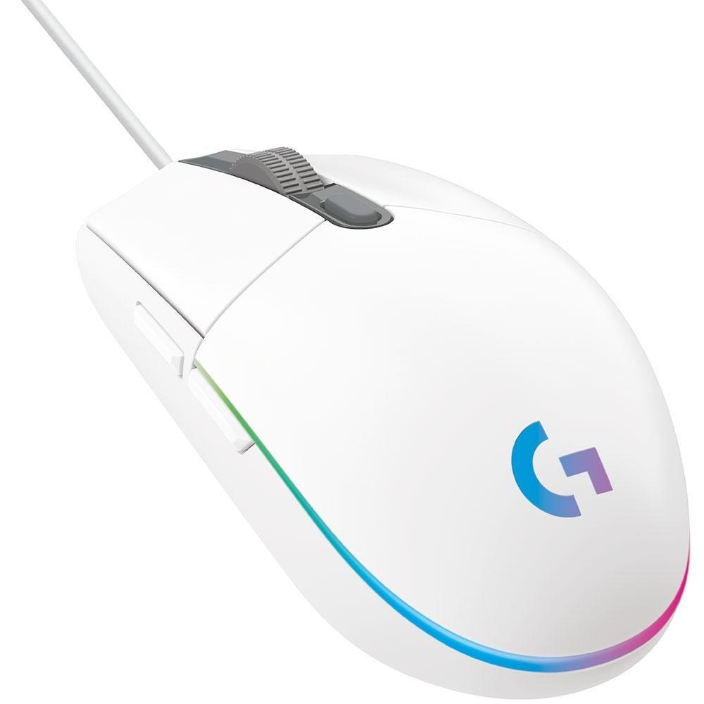 Mouse Gamer G203 Blanco-1