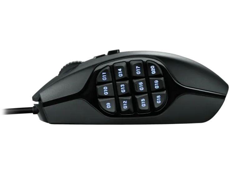Mouse Gamer G600 USB Negro para juegos MMO-3