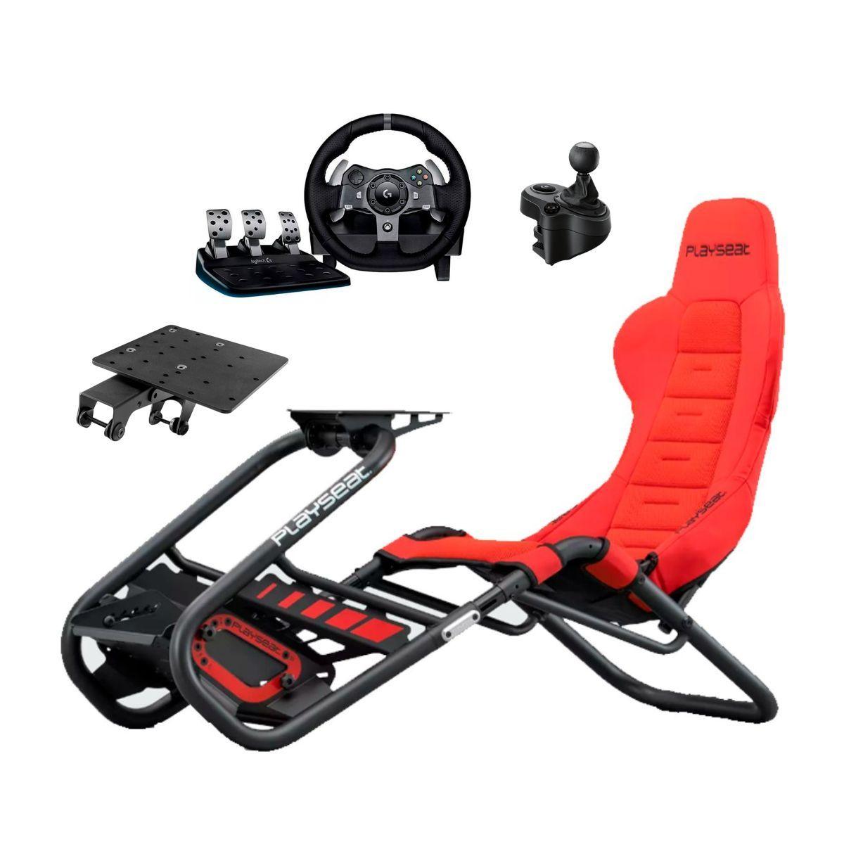 Pack Trophy Red +Volante y Pedal PSP + Soporte y Palanca-0