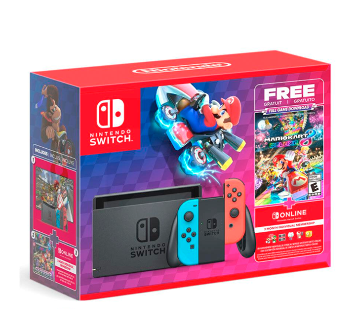 Consola Nintendo Switch V2 + Mario Kart 8 Deluxe-0