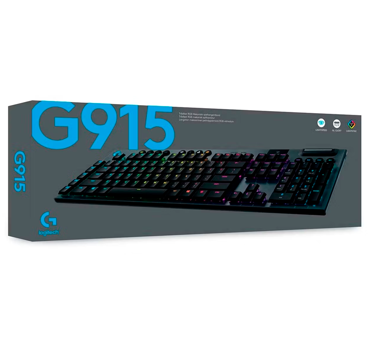 Teclado Gamer Mecánico Inalámbrico Logitech RGB G915-3