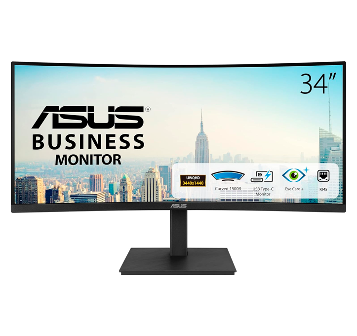 Monitor Asus Ultrawide 34" QHD VA34VCPSN 100Hz USB-C DP-0
