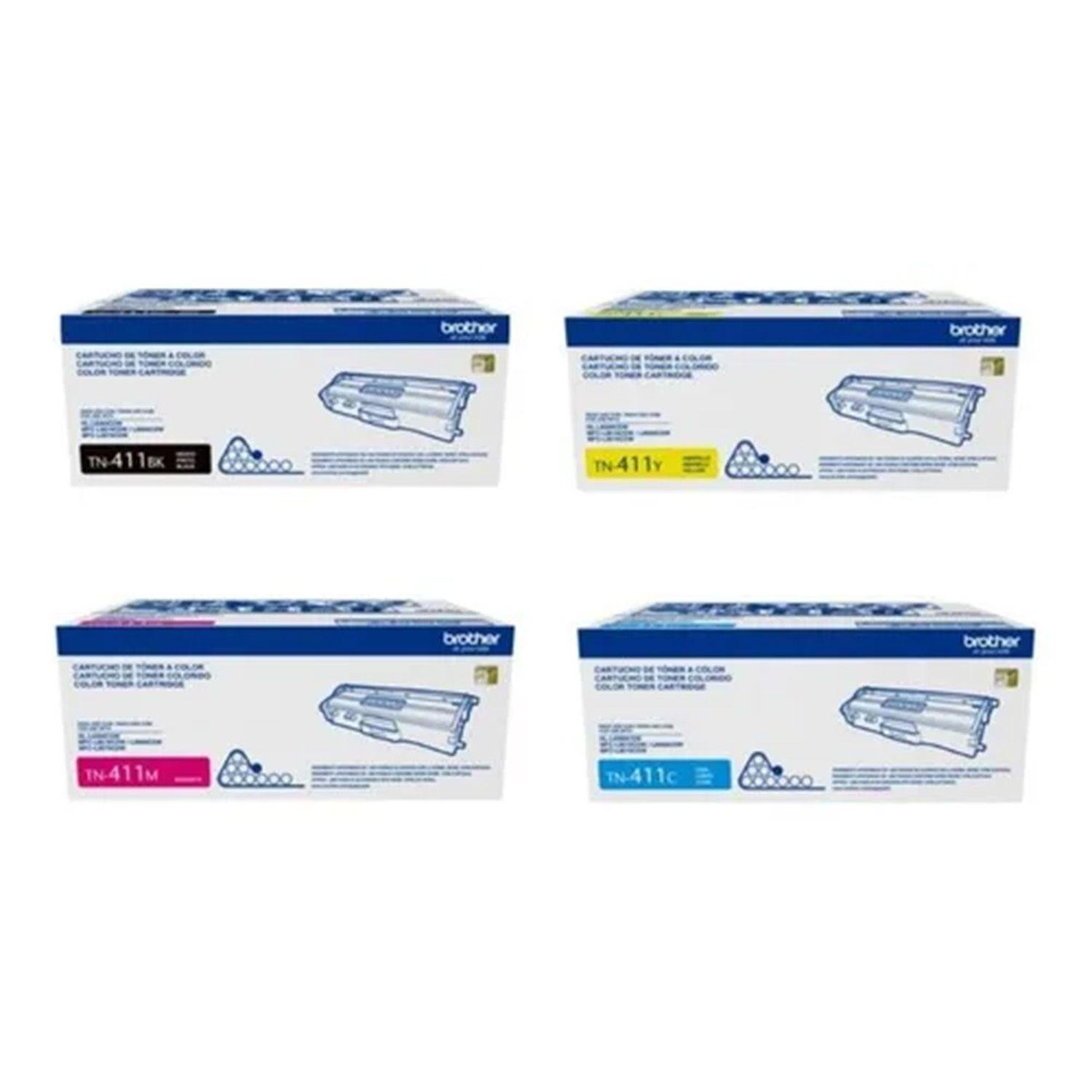 pack toner brother tn411120, 220, 320, 420-0