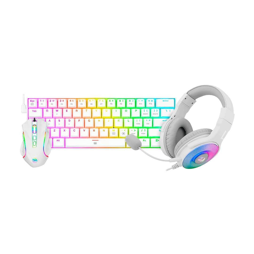 Teclado + Mouse + Audífonos Gamer S129W-3