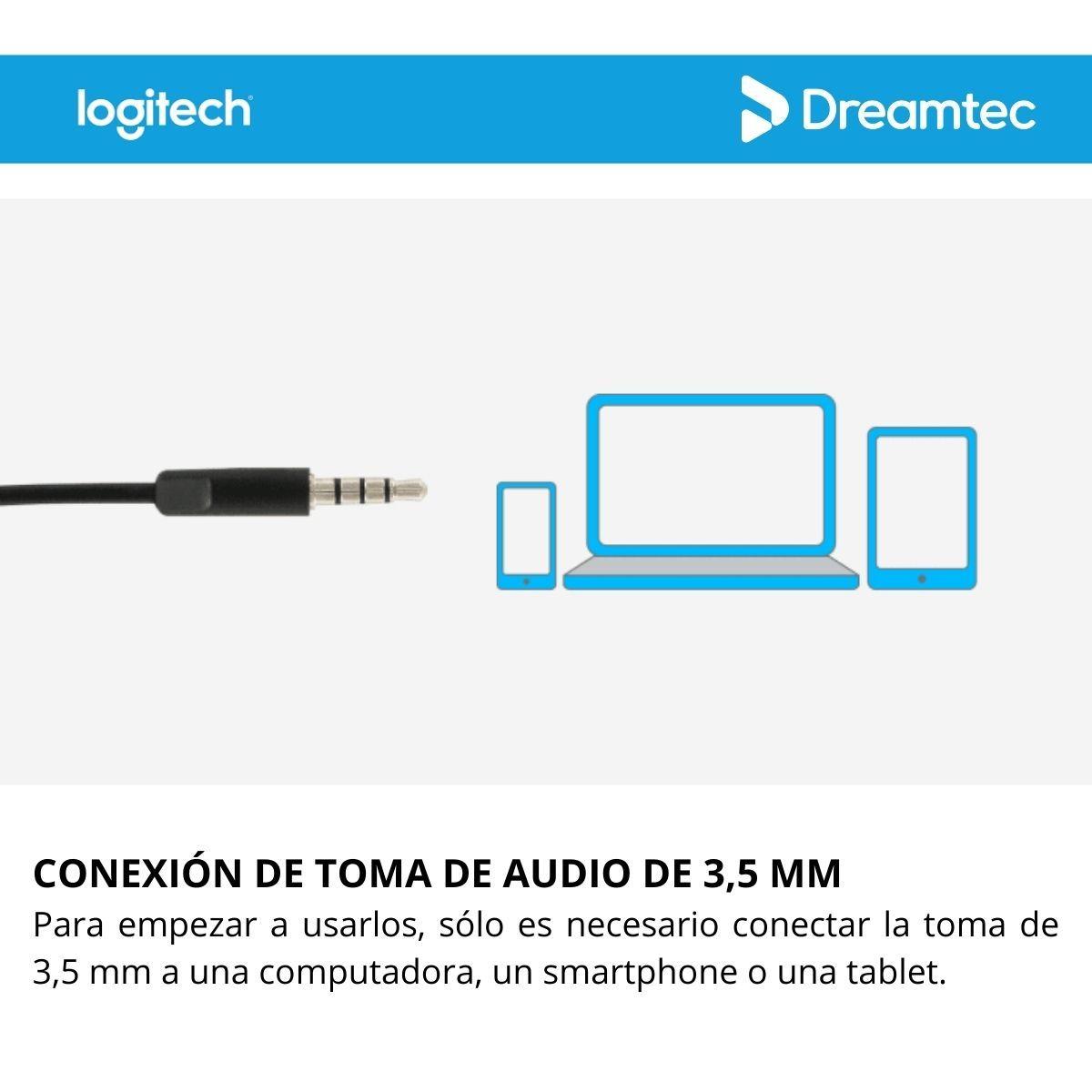 Audifonos Logitech H111 Stereo Headset Alambricos De 3,5 Mm-3