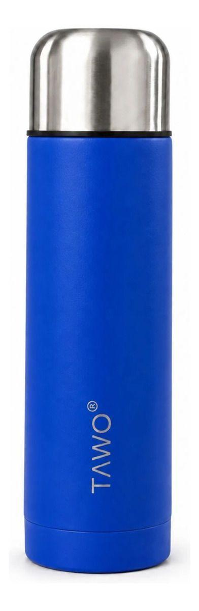 Termo Mate Acero Inoxidable Autocebante 2 en 1 Tawo 750 Ml Hermetico Antiderrame Azul-3