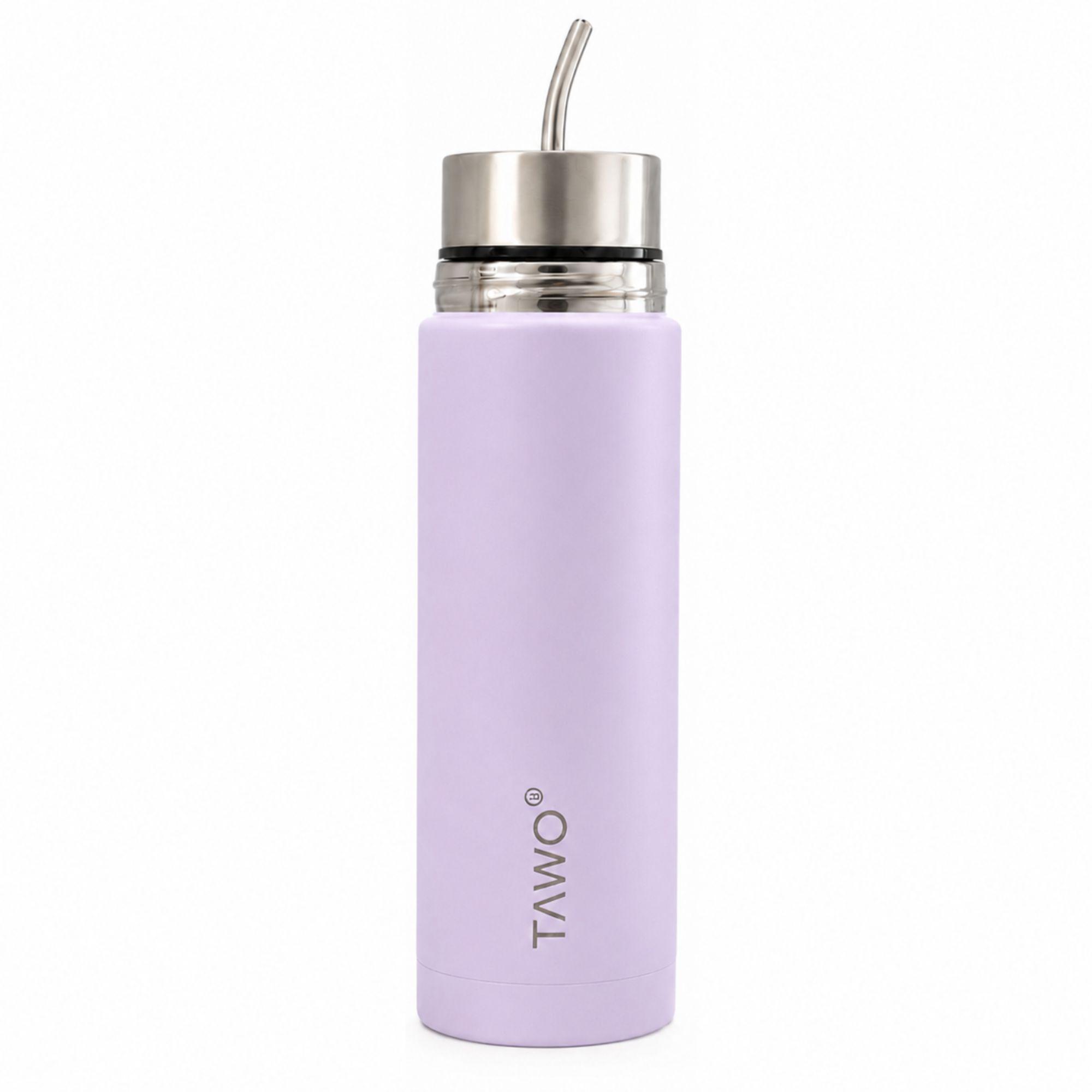 Termo Mate Acero Inoxidable Autocebante 2 en 1 Tawo 750 Ml Hermetico Antiderrame Lila-1